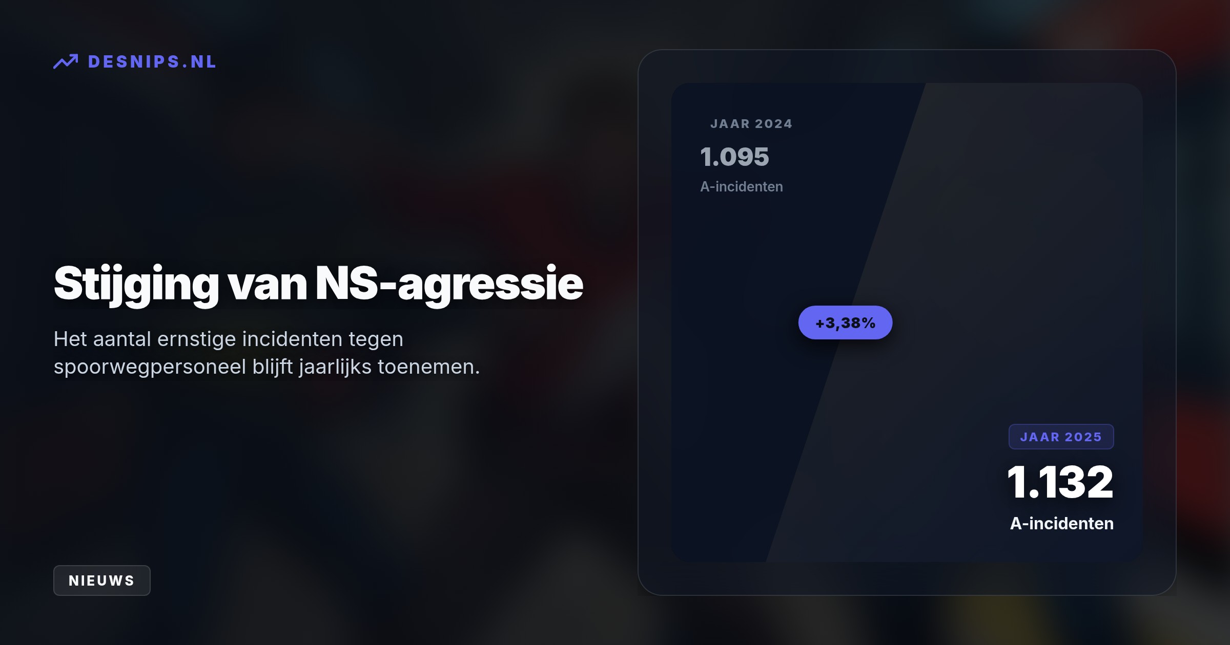 De 36-jarige Almeerder weigerde mee te werken en beet een agent in haar been en een NS-medewerker in zijn duim. Een collega brak vermoedelijk haar hand.