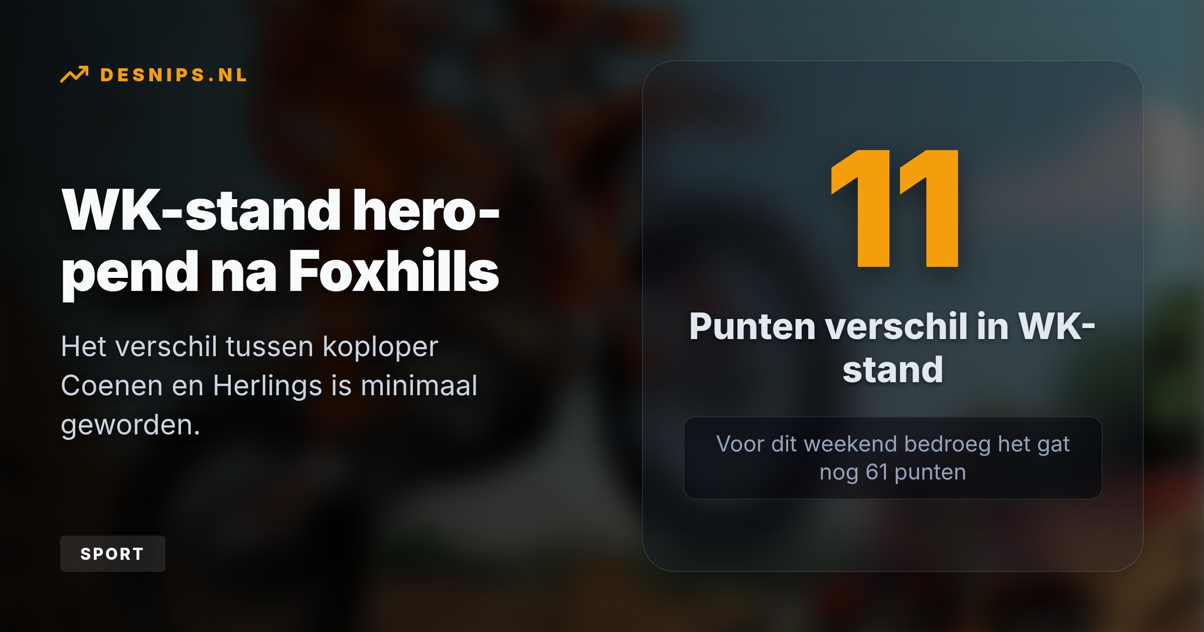 Dankzij een foutloze dubbelzege in Groot-Brittannië en een crash van rivaal Lucas Coenen doet Jeffrey Herlings uitstekende zaken in de strijd om de wereldtitel.