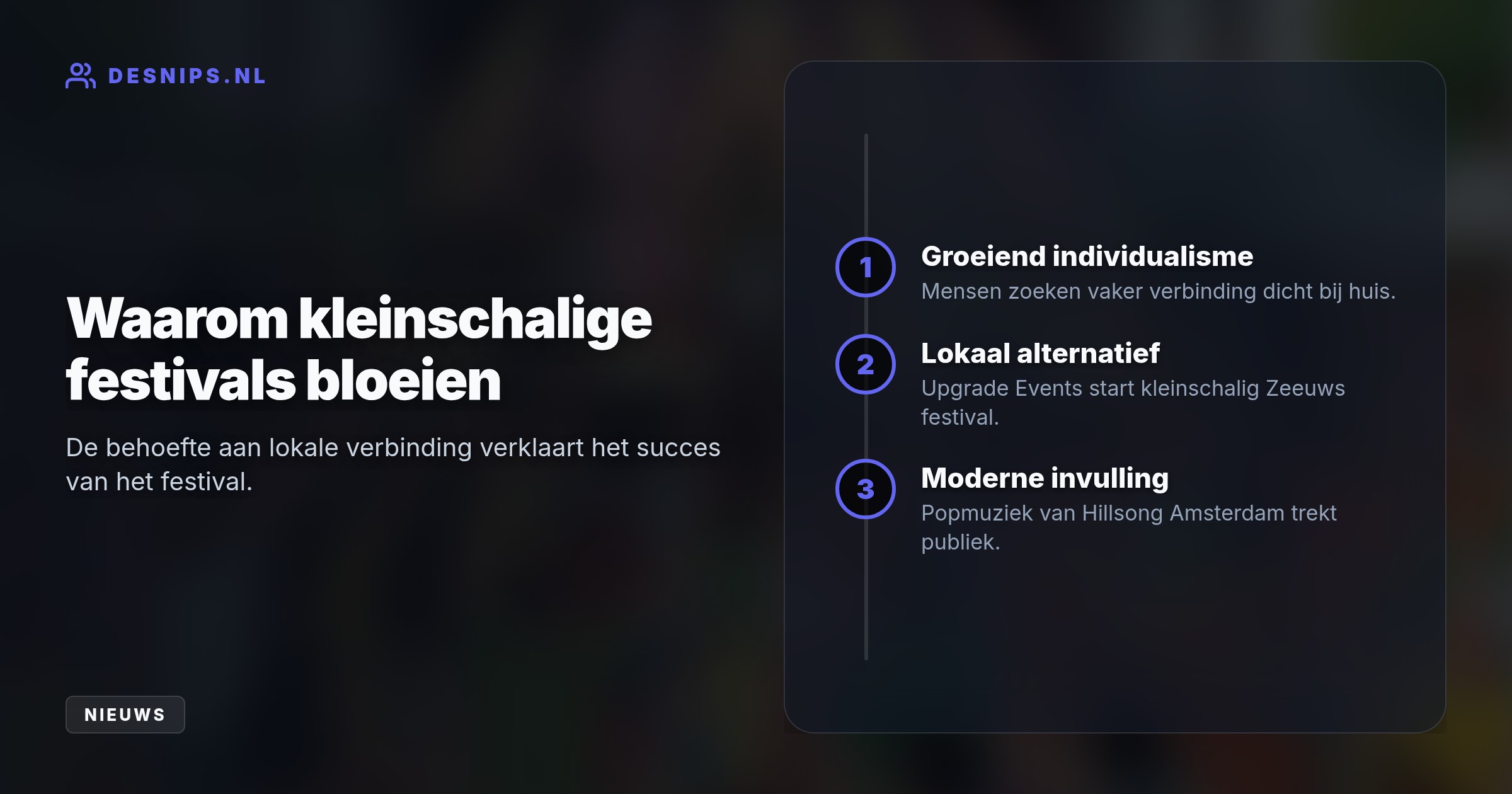 Bezoekers zoeken in een individualistische samenleving naar hechte, lokale verbinding, wat leidde tot een succesvol en sfeervol geloofsweekend in Kapelle.
