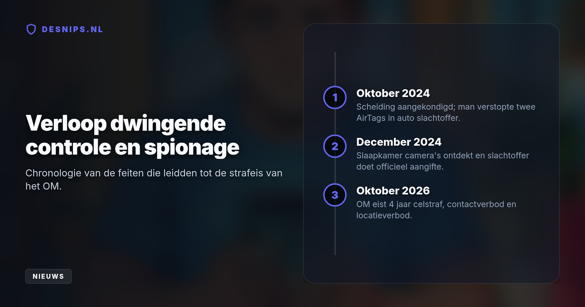 Een 61-jarige man volgde zijn ex via AirTags en filmde haar heimelijk in de slaapkamer. Audio- en videobeelden van de verkrachting dienden als hard bewijs voor het OM.