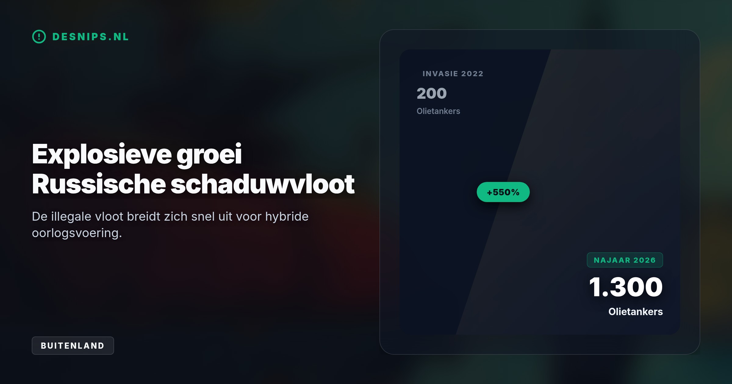 De Russische schaduwvloot bewapent zich inmiddels met machinegeweren. Europa slaat terug met megasancties en entert vlagloze tankers om de miljardenstroom te blokkeren.