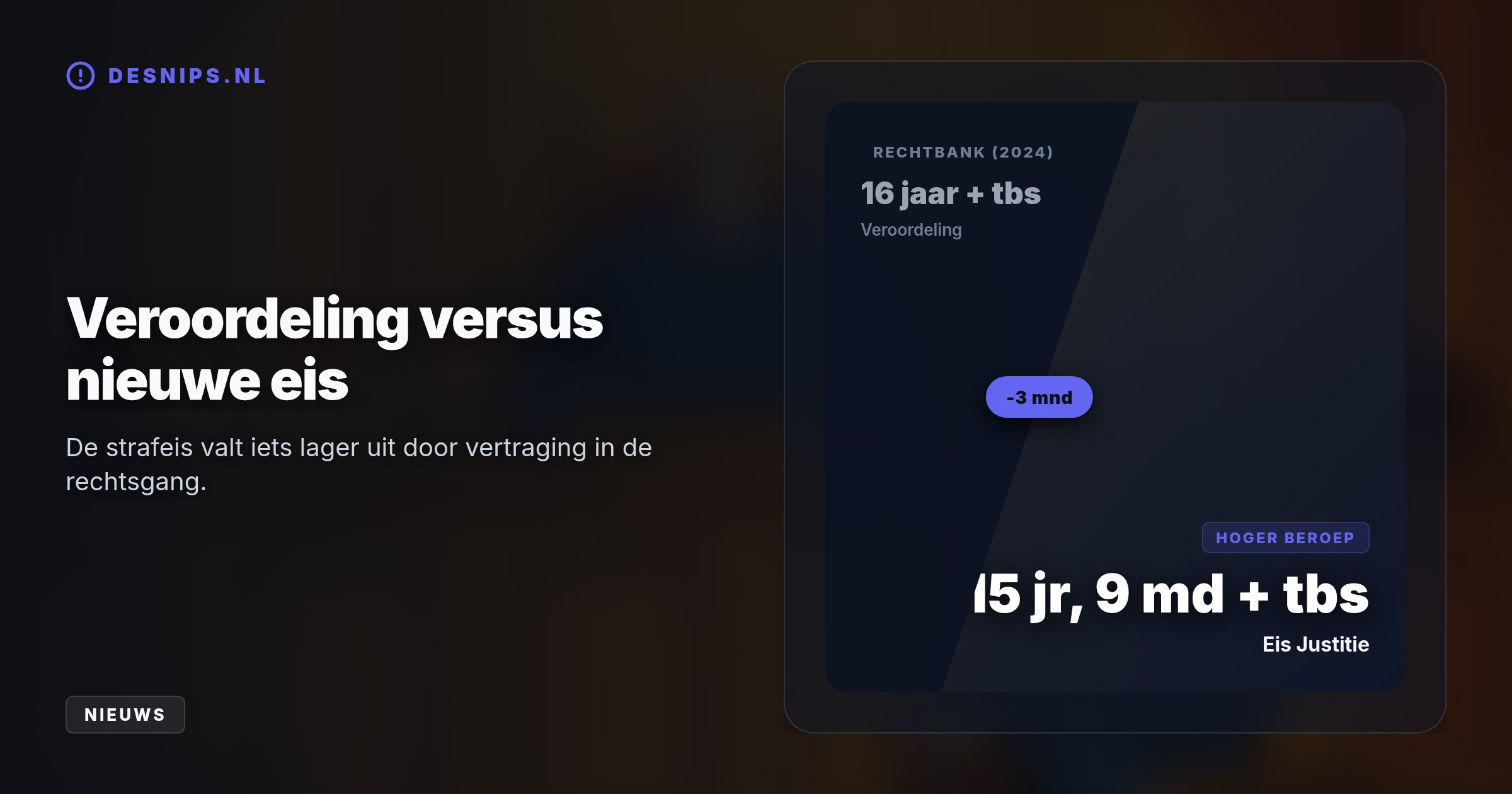 Dennis van E. dwong zijn zwangere vriendin in 2019 tot een dodelijke mix van drugs en abortuspillen om vaderschap te voorkomen. Het OM eist nu 15 jaar en 9 maanden plus tbs.