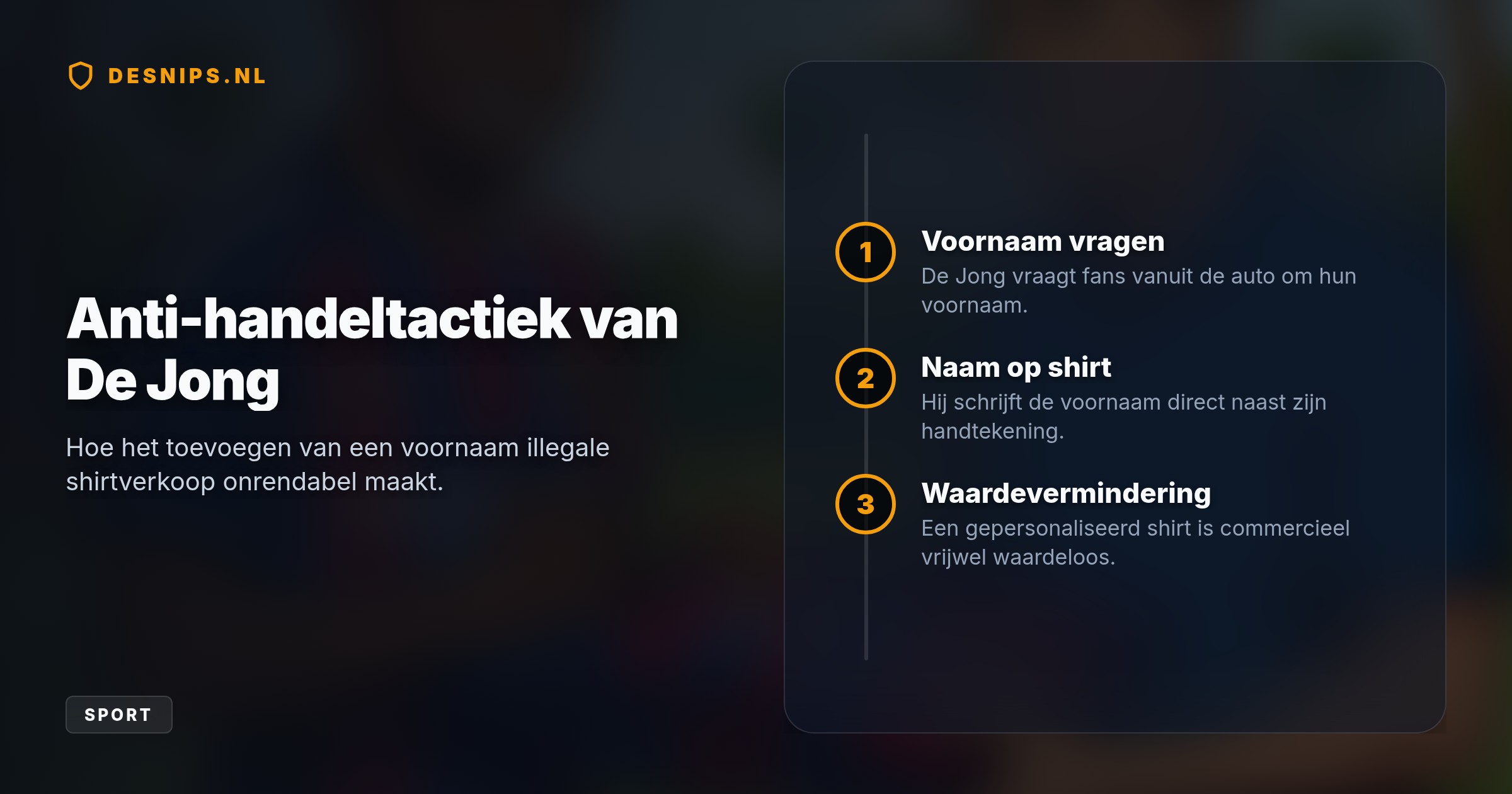 Door supporters om hun voornaam te vragen en die op het shirt te schrijven, keldert de zwarte-marktwaarde van gesigneerde FC Barcelona-shirts voor illegale handelaren.