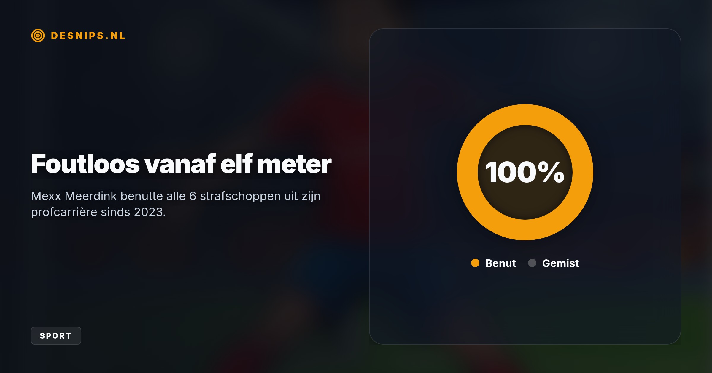 Direct na zijn invalbeurt eiste Meerdink de penalty op en hield zijn 100% score vanaf elf meter intact, wat AZ de zege bracht op Hapoel Beer Sheva.