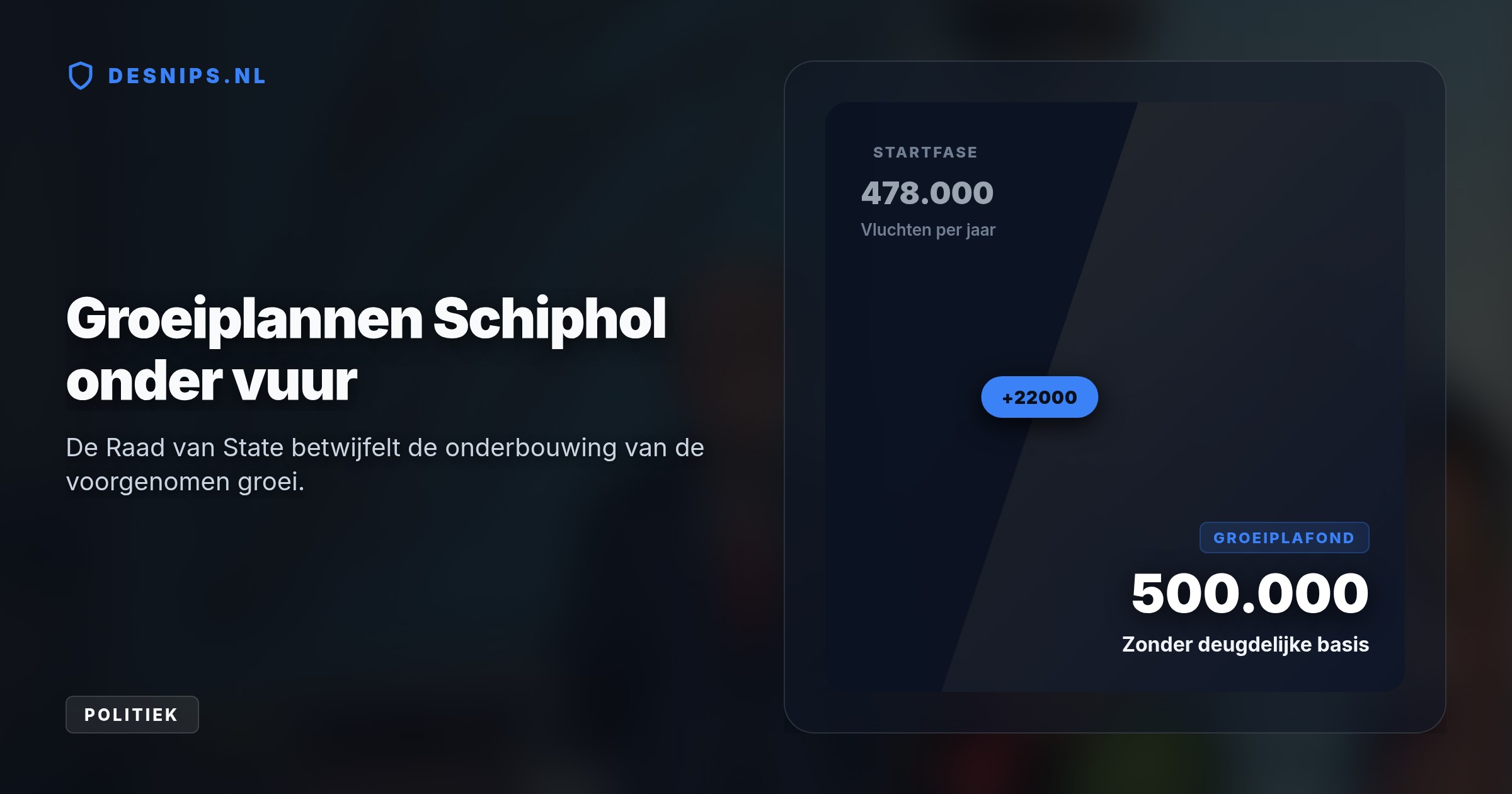 De hoogste bestuursrechter oordeelt dat het nieuwe luchtvaartbesluit rammelt. Minister Karremans moet eerst de herrie effectief inperken en de groei naar 500.000 vluchten beter onderbouwen.