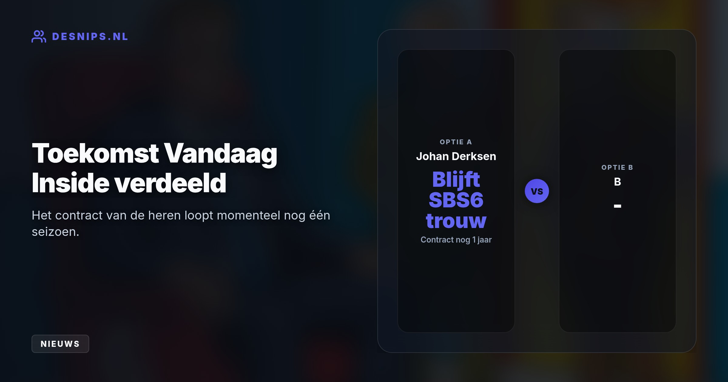 De 77-jarige analist weigert wegens zijn naderende pensioenleeftijd en afkeer van commerciële formats mee te gaan met Wilfred Genee en René van der Gijp.