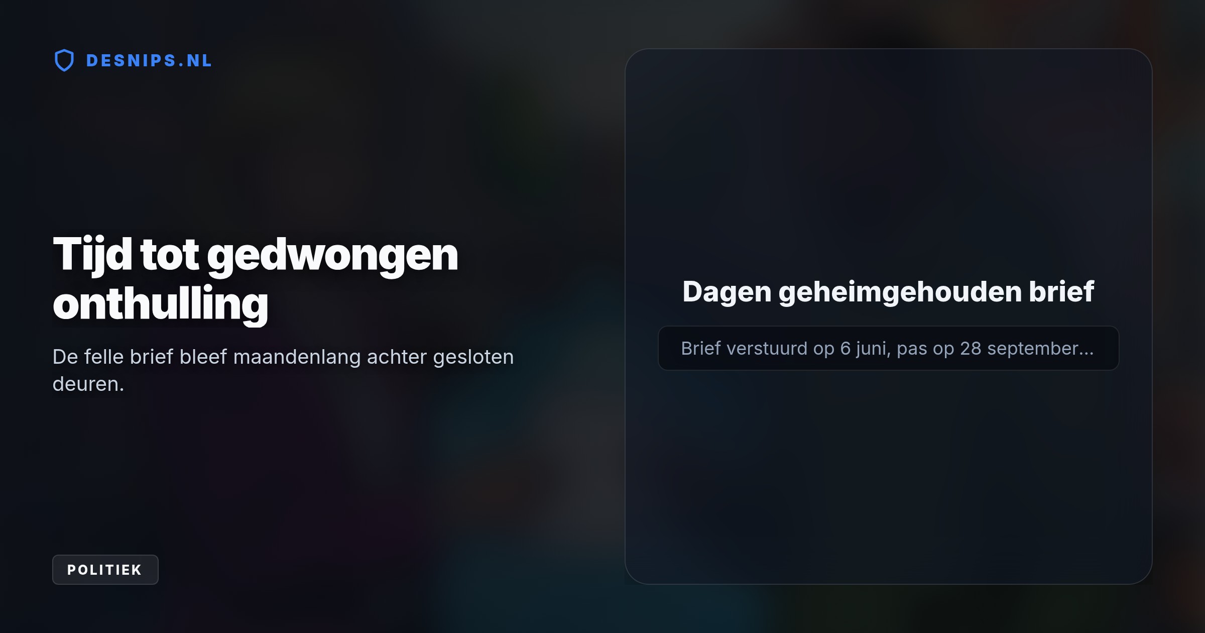 De burgemeester vroeg de omstreden artiest in juni per brief dringend de stad te verlaten wegens antisemitische uitspraken. De brief werd na journalistieke druk openbaar gemaakt.