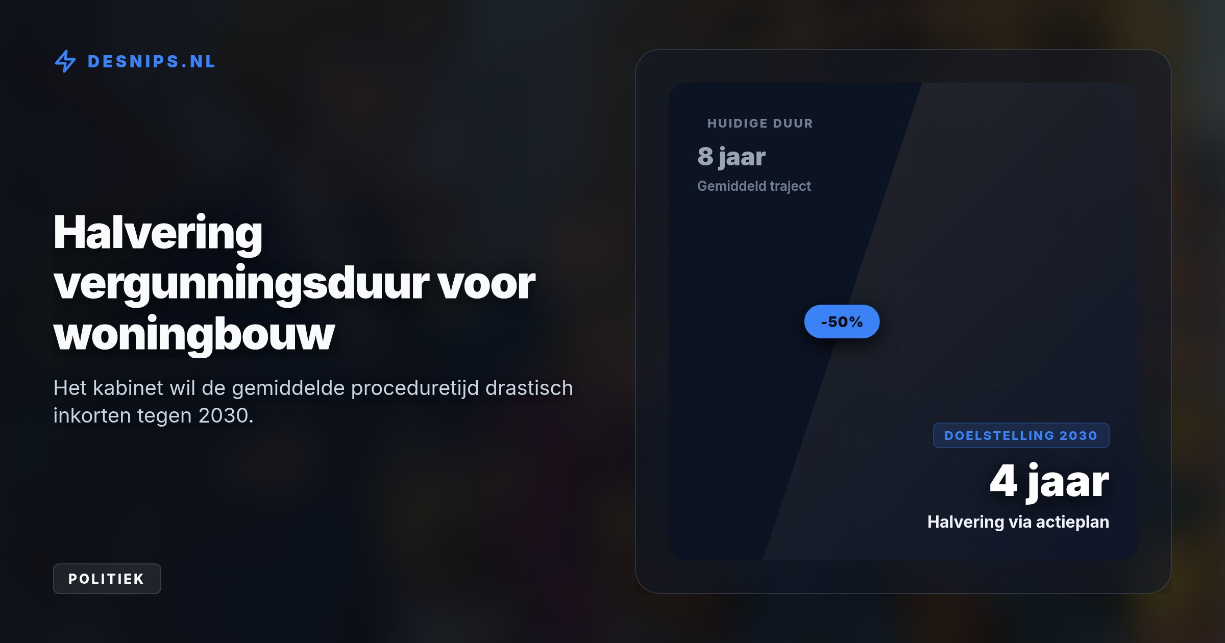 Terwijl het kabinet de bouwprocedures wil halveren, vreest DNB dat de woningbouwdoelen onhaalbaar zijn nu buitenlands kapitaal vlucht door belastingen.