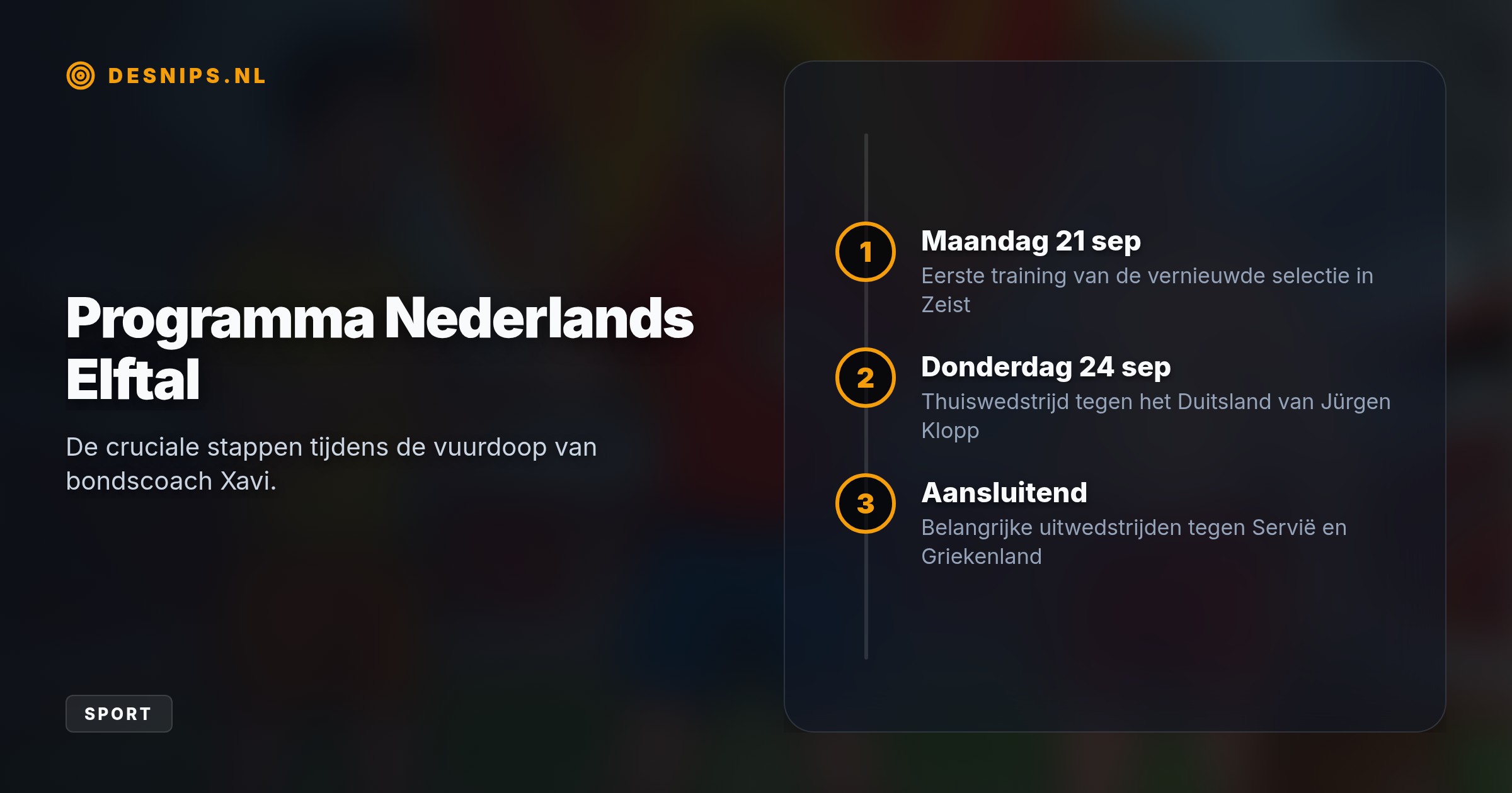 Bondscoach Xavi haalt Guus Til en Mexx Meerdink bij de selectie na het afhaken van Malen en Kluivert. Zij starten maandag de voorbereiding op het duel met Duitsland.