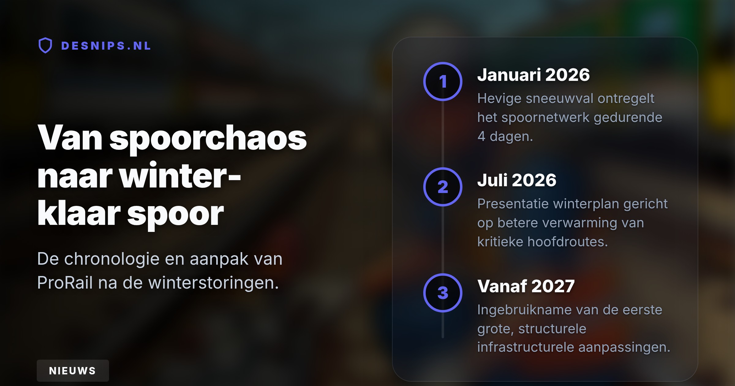 Na de spoorchaos in januari verbetert ProRail de wisselverwarming op drukke routes. Volledige winterbescherming kost miljarden en is economisch niet rendabel.