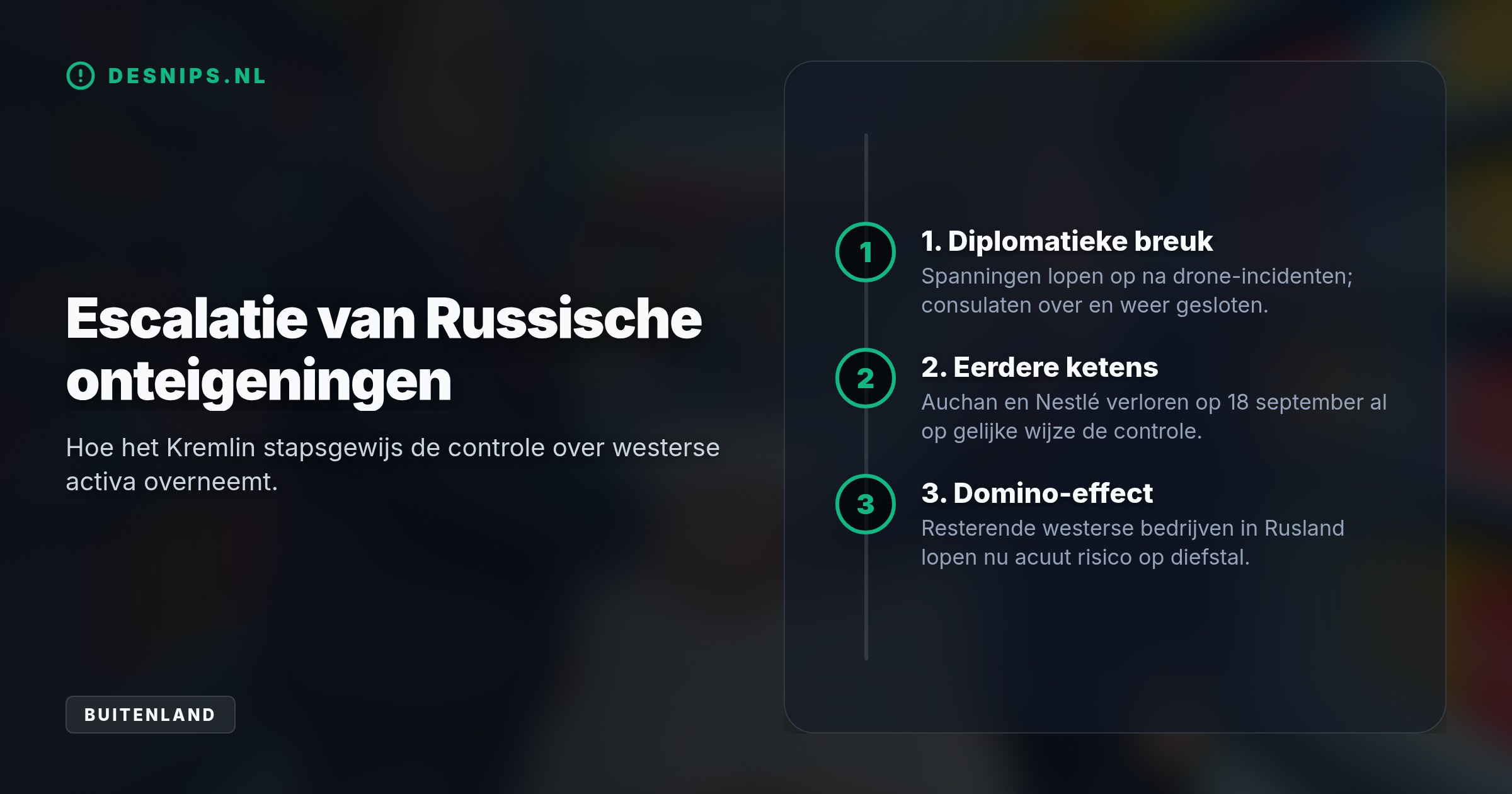 Als vergelding voor Duitse steun aan Oekraïne ontneemt het Kremlin de zeggenschap van Metro AG. Een schijnfirma met 10.000 roebel startkapitaal krijgt de operationele leiding.
