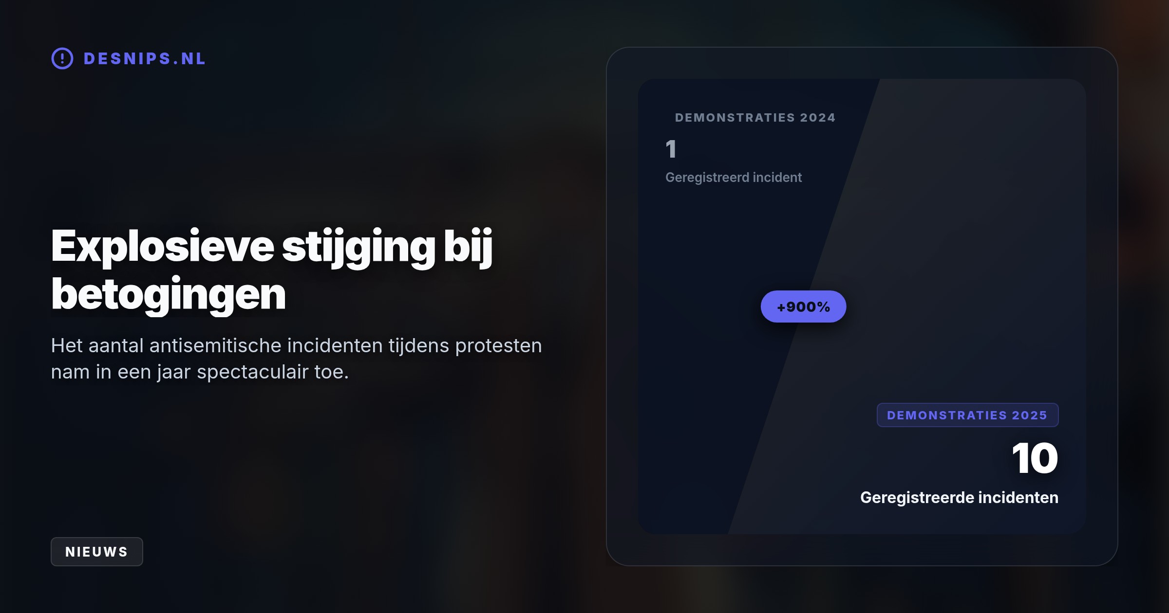 Tijdens een demonstratie sprak Krant betogers aan op hun gedrag. Hij werd mishandeld en door agenten hardhandig afgevoerd, terwijl zijn belagers vrijuit mochten gaan.