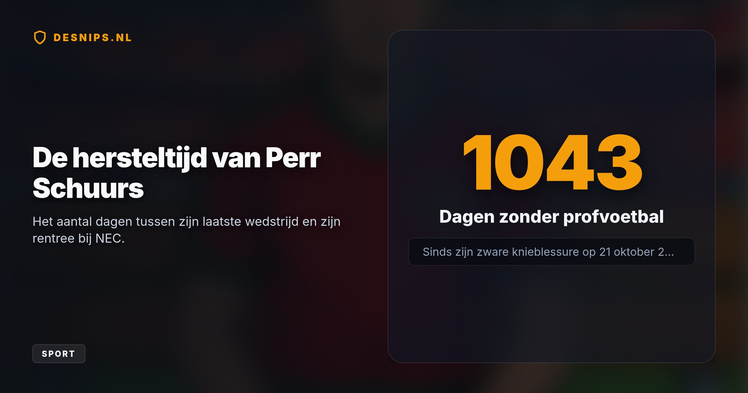 De herstelde verdediger zit tegen PEC Zwolle verrassend vroeg op de bank, nadat hij deze zomer transfervrij overkwam en zijn zware knieblessure uit 2023 overwon.