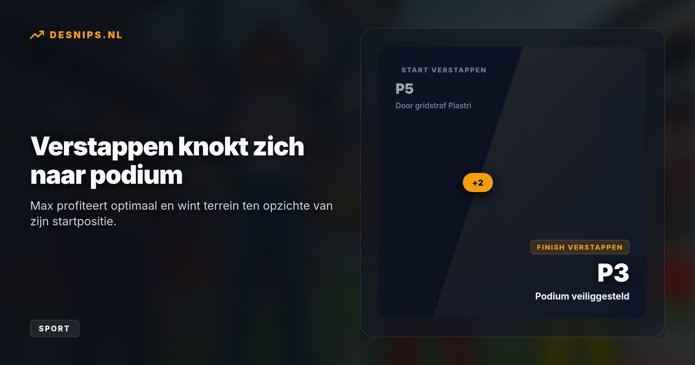 Na een gridstraf wegens een motorwissel sneed Mercedes-coureur Kimi Antonelli fenomenaal door het veld naar de winst. Teamgenoot Russell werd tweede, Verstappen finishte als derde.