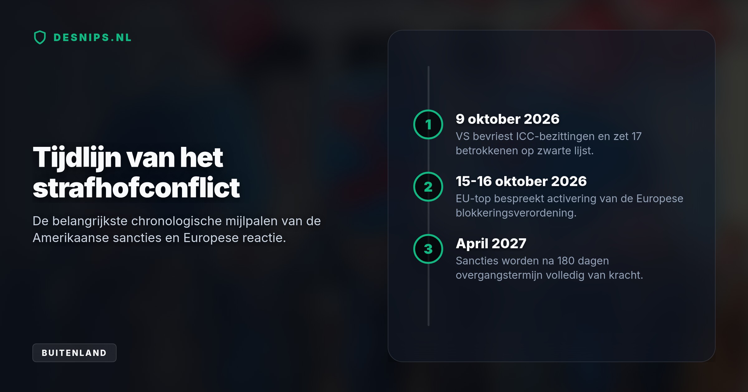 Brussel wil voorkomen dat Europese banken en IT-bedrijven het Haagse hof laten vallen door de maatregelen van Washington. Diplomaten krijgen 180 dagen de tijd.