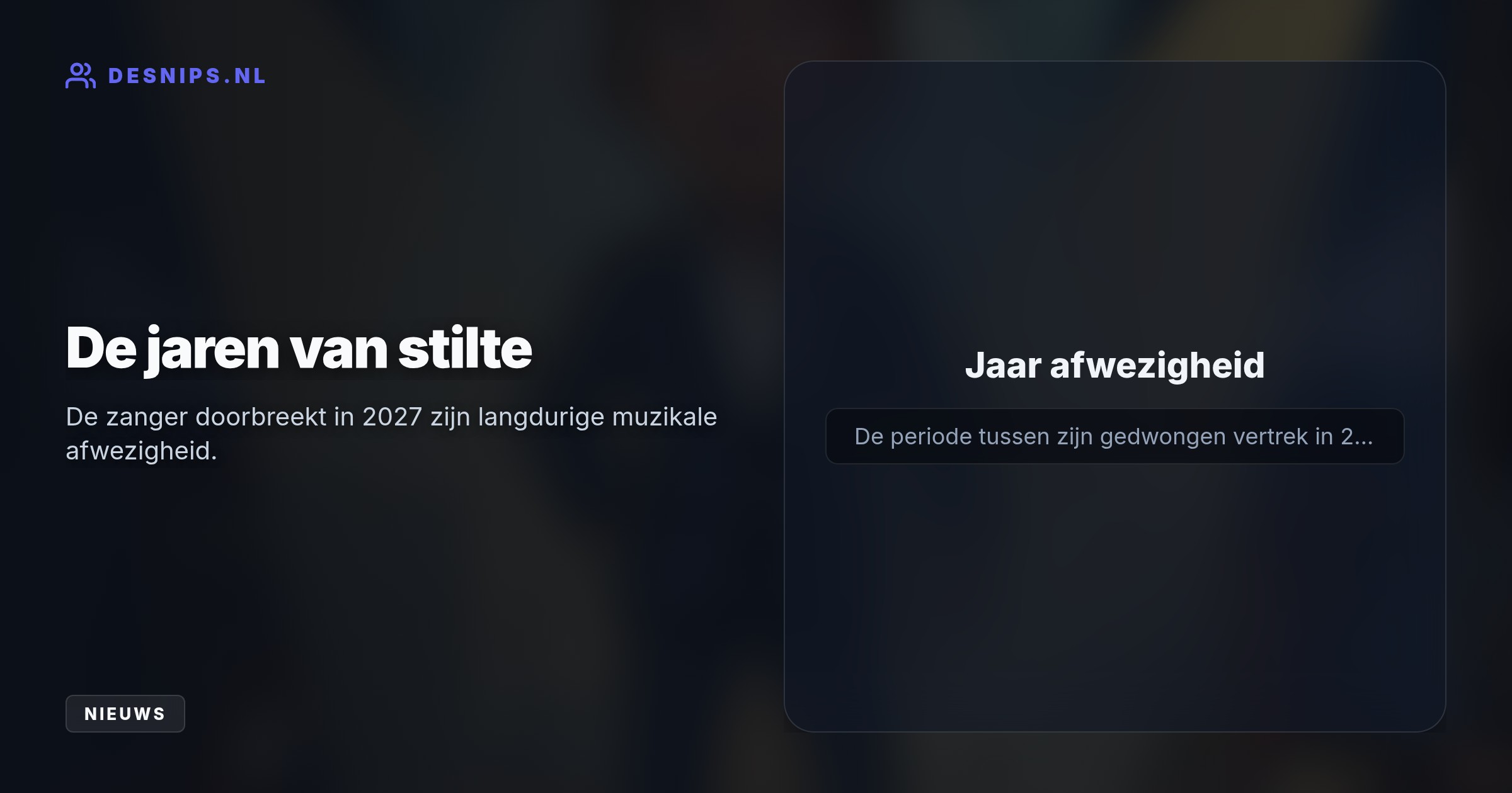 Na zijn volledige vrijspraak eind vorig jaar in een zedenzaak, onthullen gelekte plannen een spectaculaire comeback van de zanger bij De Vrienden van Amstel Live.