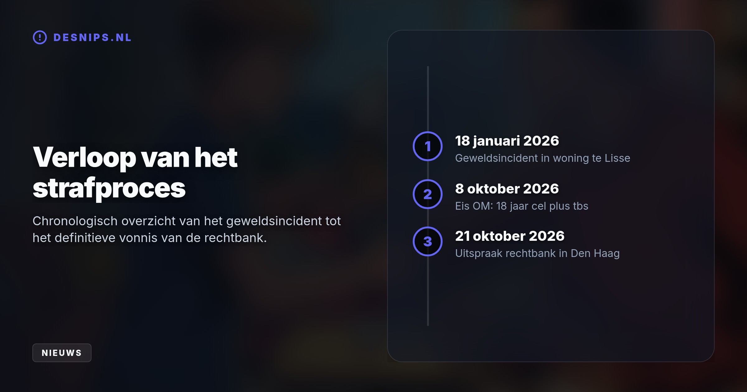 De verdachte viel zijn vrouw en zoon aan nadat zij een scheiding aankondigde. Het OM spreekt van een voorbedachte wraakactie en eiste ook tbs met dwangverpleging.