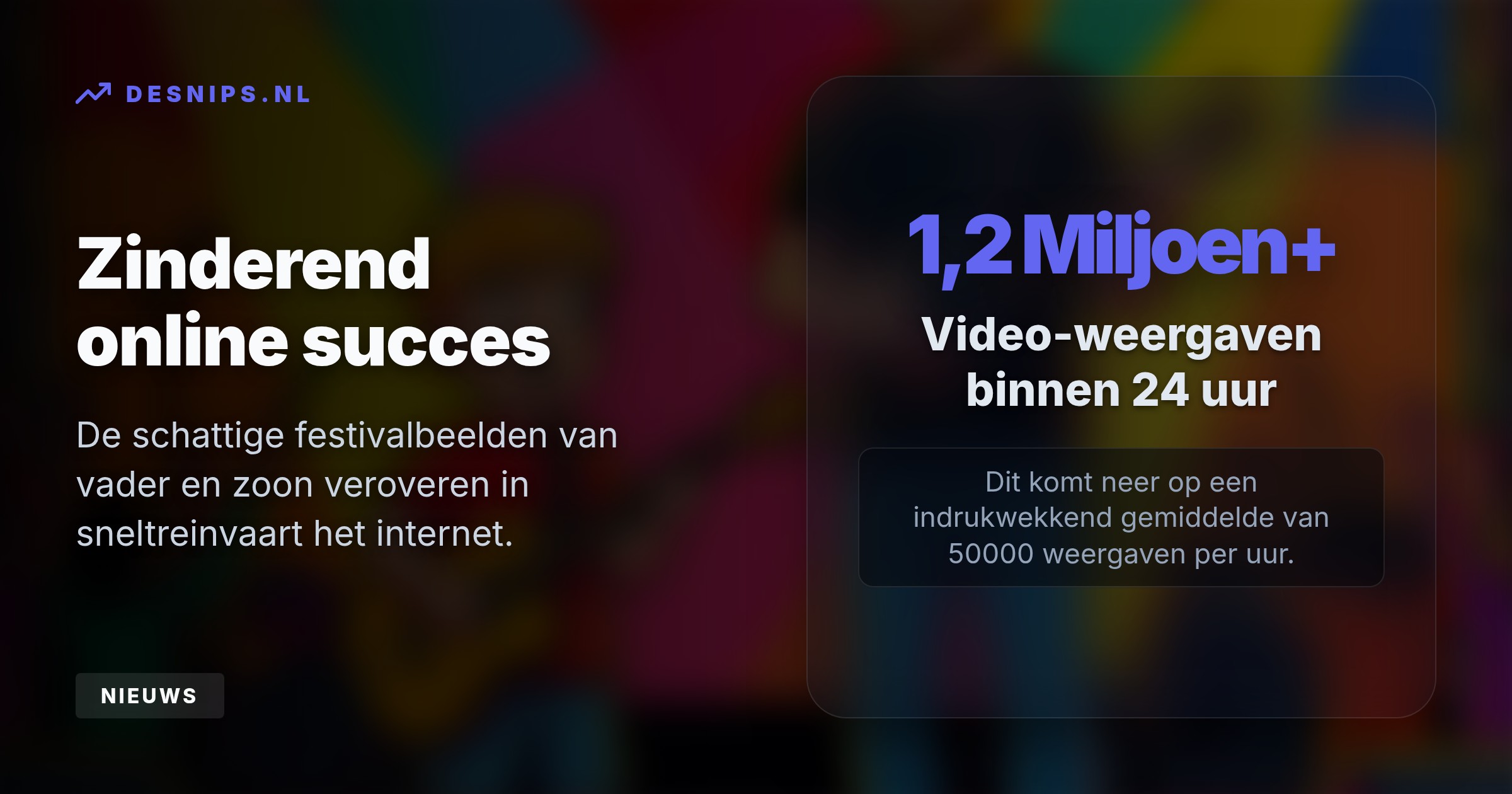 Elias (4) beklom spontaan het podium in Lichtenvoorde met zijn minigitaar, waarna de schattige video direct viraal ging met ruim 1,2 miljoen weergaven.