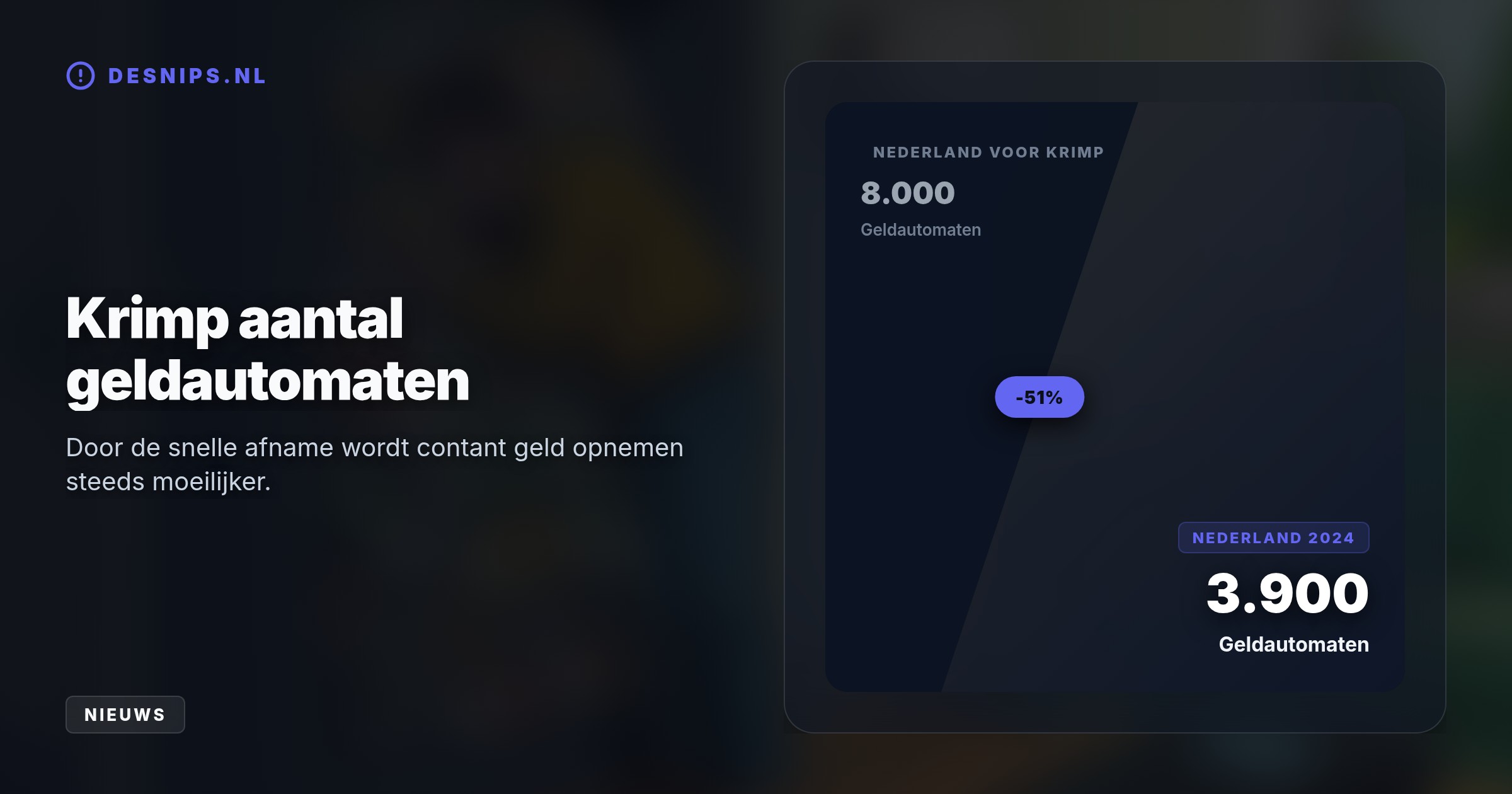 Ondanks dat we bijna alles pinnen, steeg de cashvoorraad in de eurozone naar 1,6 biljoen euro. Burgers potten massaal biljetten op ter bescherming tegen cyberaanvallen en stroomuitval.