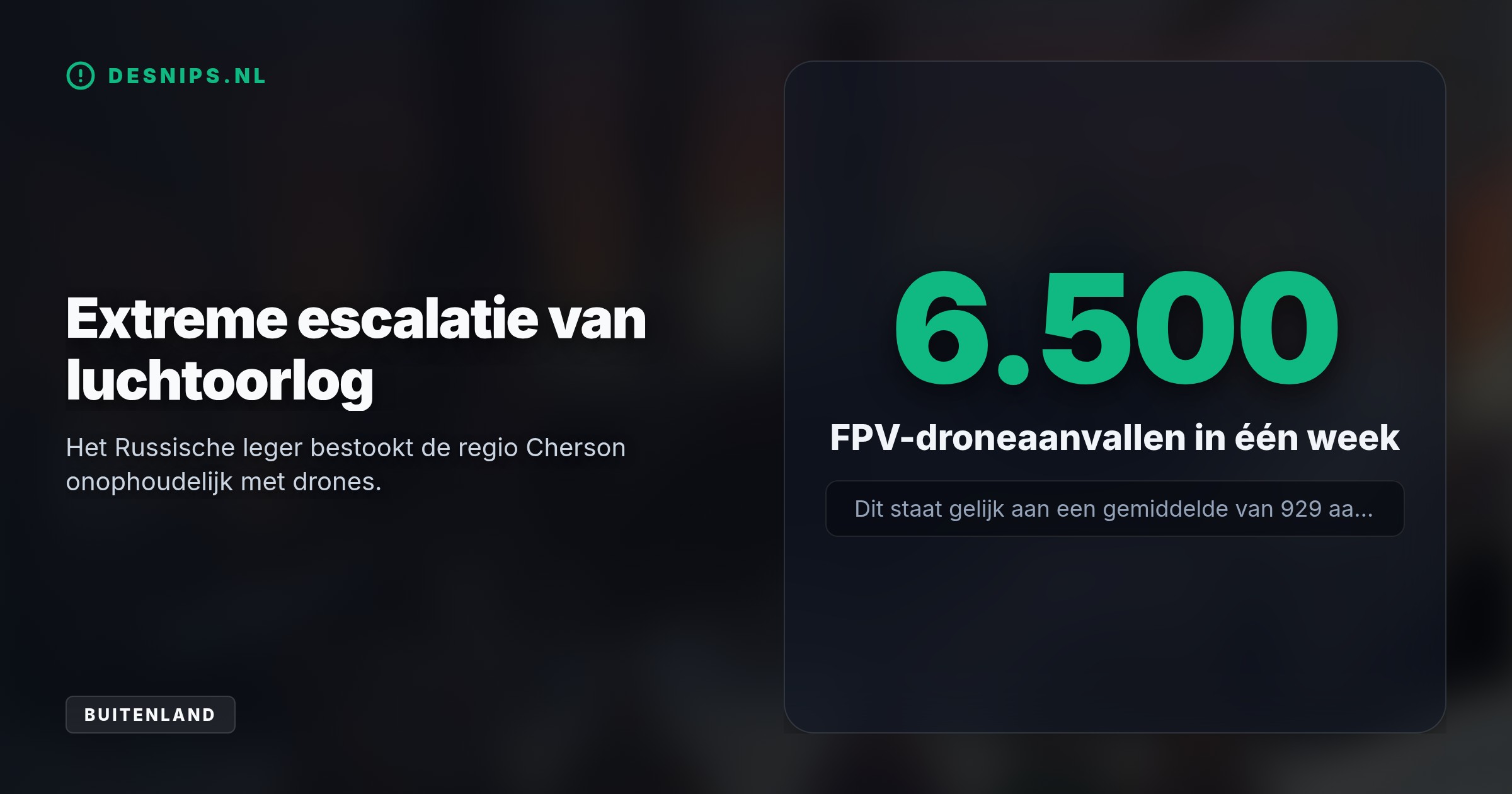 Vier Russische zweefbommen legden de centrale volledig in de as. Zonder herstelopties voor de winter dreigt een humanitaire ramp, waardoor tienduizenden gezinnen moeten vluchten.