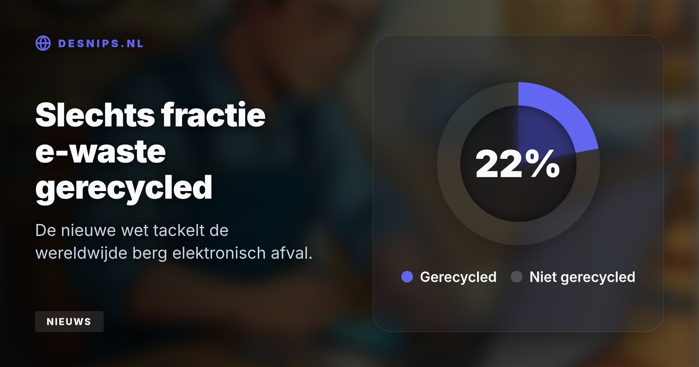 Vanaf vandaag moeten fabrikanten defecte elektronica repareren in plaats van vervangen om e-waste te verminderen, al blijven hoge kosten een flinke drempel voor de consument.