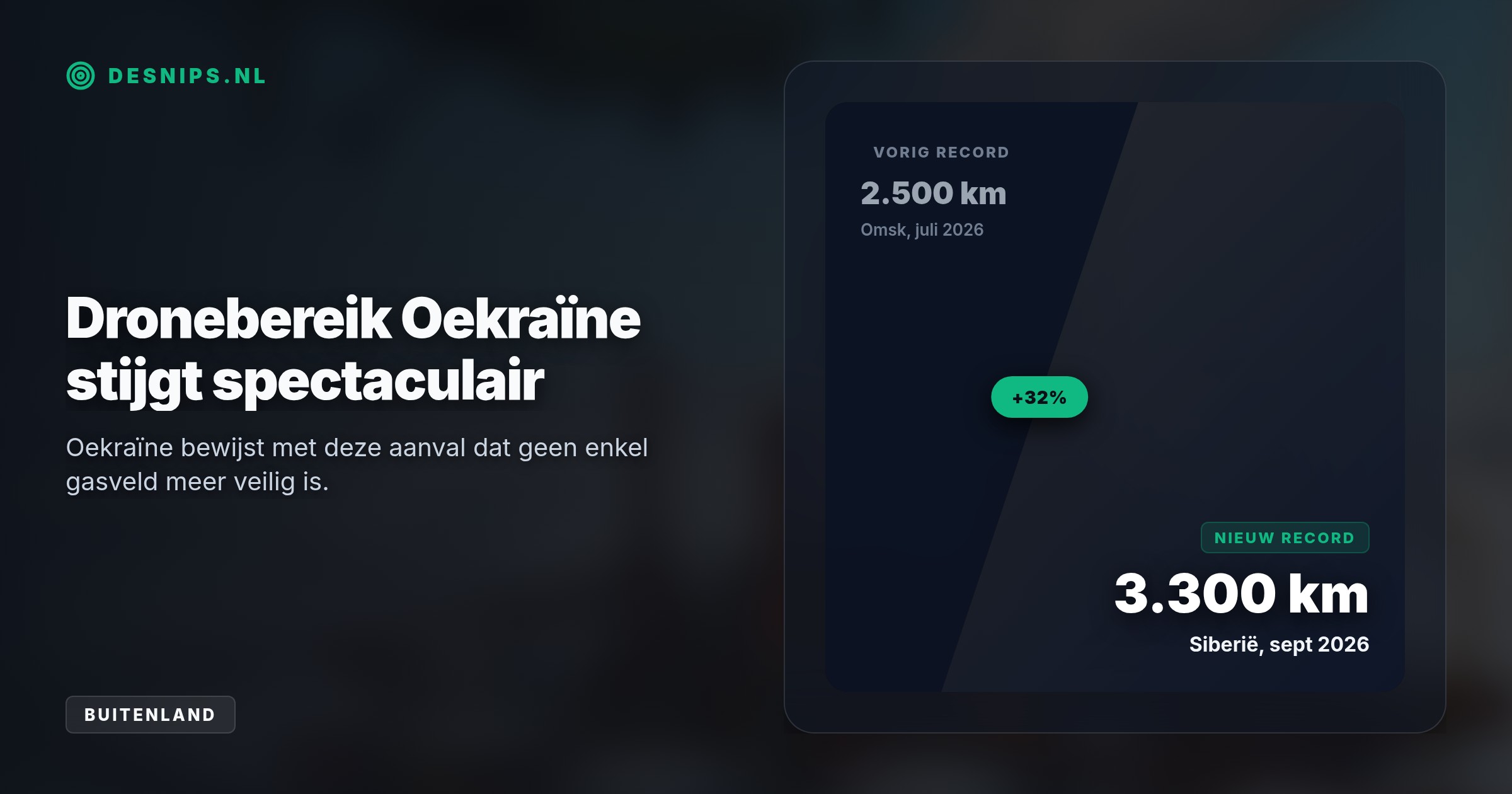 Speciale eenheden troffen met geruisloze Fire Point-drones een vitale gasfabriek in Siberië. Dit gebied levert tachtig procent van Poetins gas, wat de wereldwijde energieprijzen kan opdrijven.