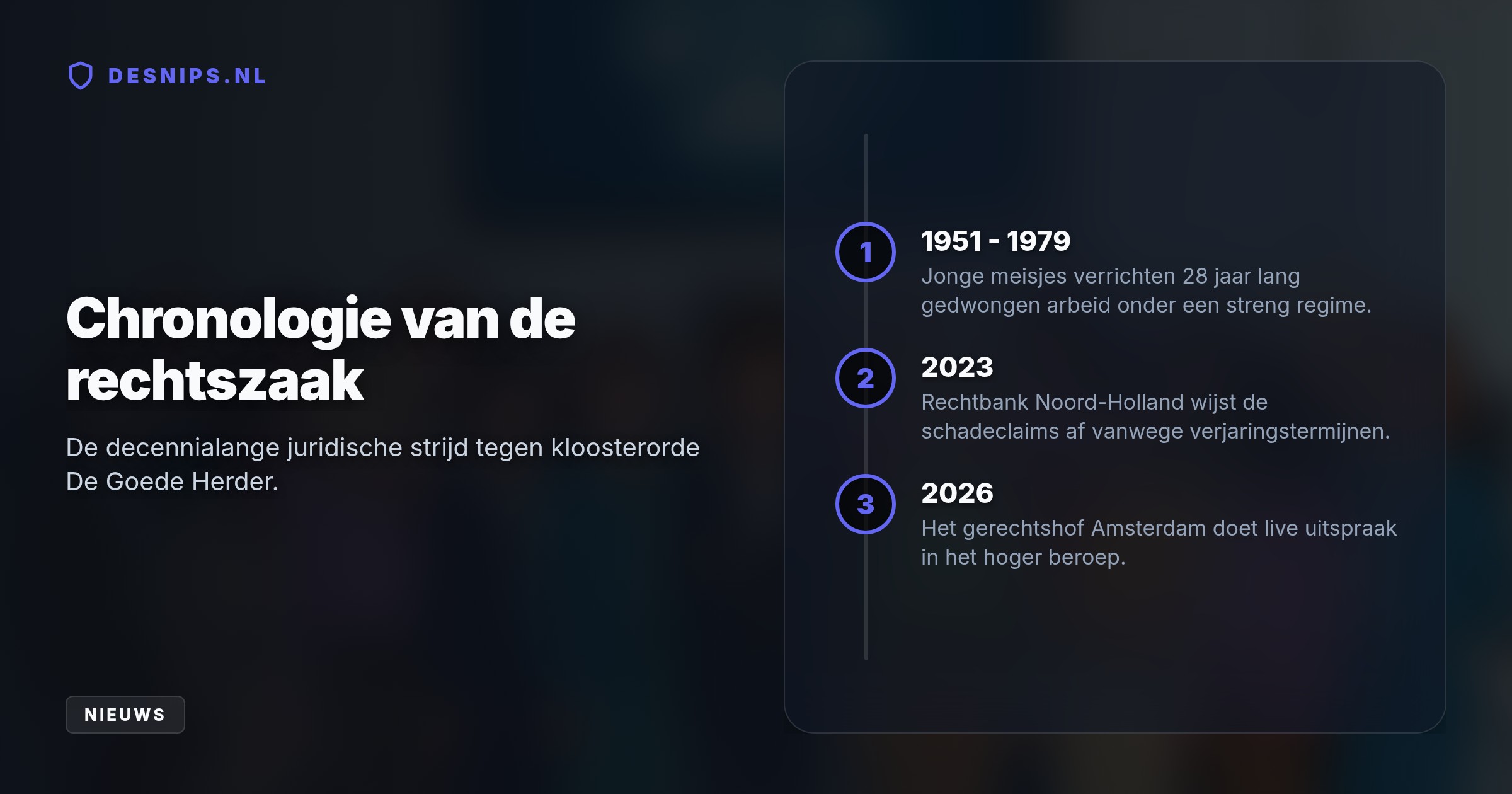 Negentien vrouwen eisen na decennia erkenning en compensatie voor hun dwangarbeid tussen 1951 en 1979. Nadat de rechtbank de claims eerder afwees wegens verjaring, volgt nu de ontknoping.