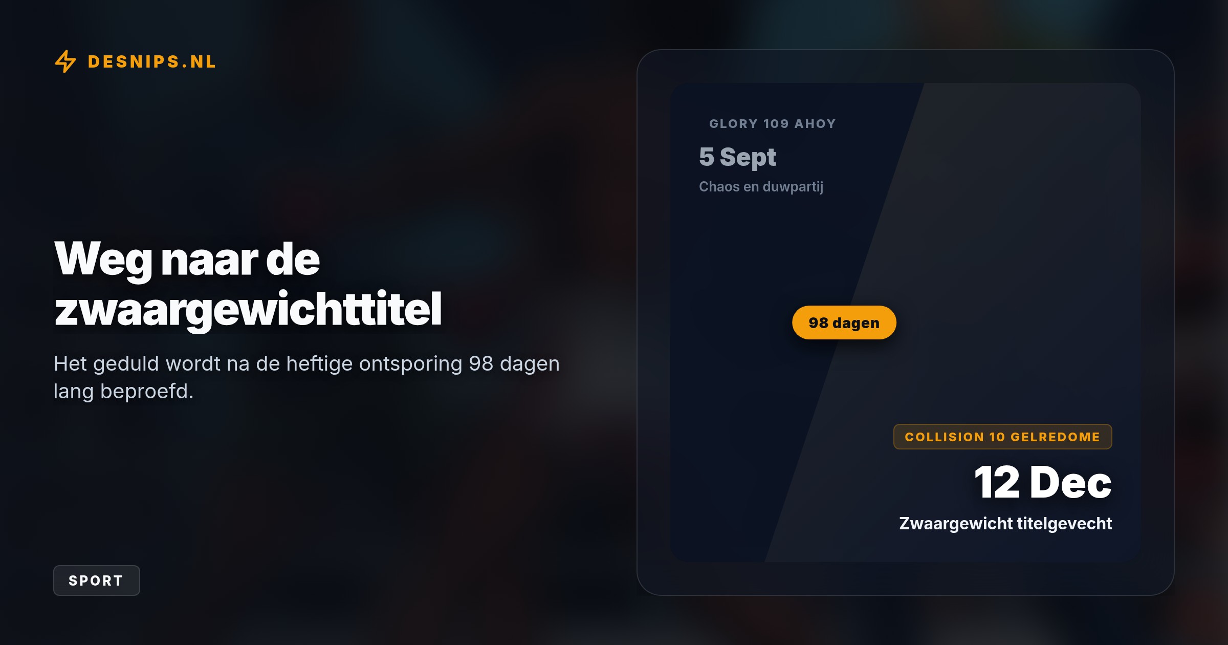 Na provocaties en een harde duw van Antonio Plazibat sloeg bij kampioen Mory Kromah de vlam in de pan. Beveiligers moesten met man en macht ingrijpen om een vroegtijdig gevecht te voorkomen.