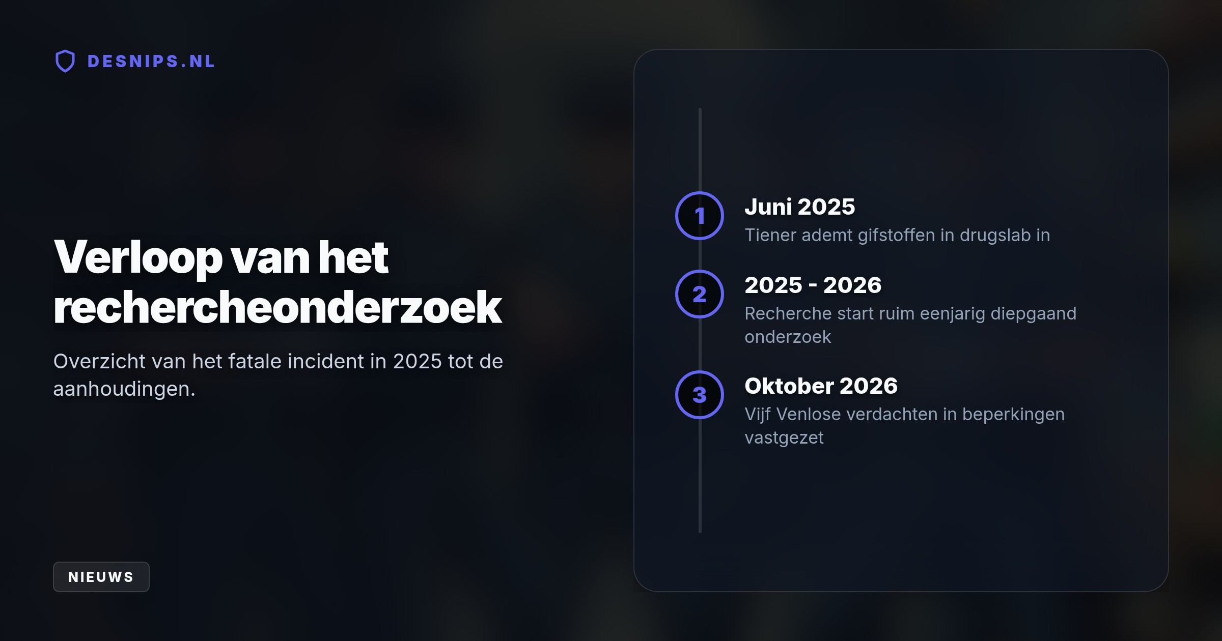 De verdachten lieten de minderjarige Suleyman zonder bescherming in een synthetisch lab werken, waar hij overleed aan giftige dampen.