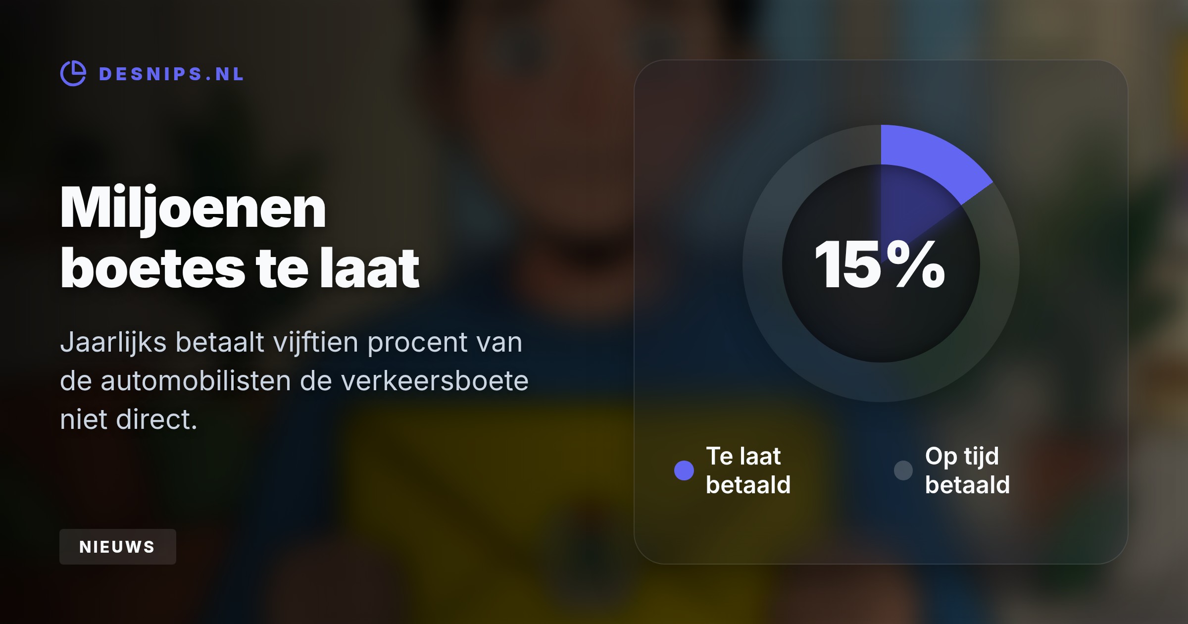 De felgele brief geeft automobilisten twee weken extra de tijd om de boete zonder verhogingen te betalen. Pas wel op voor criminelen die nepbrieven versturen.