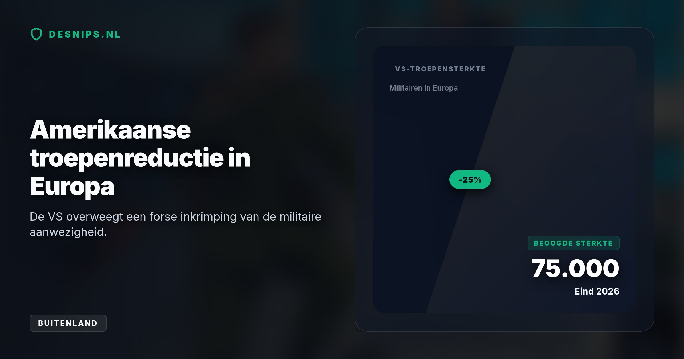 Breuer adviseert vanaf medio 2027 NAVO-baas Mark Rutte. Zijn verkiezing onderstreept de groeiende rol van Duitsland, juist nu de VS een troepenreductie in Europa overweegt.