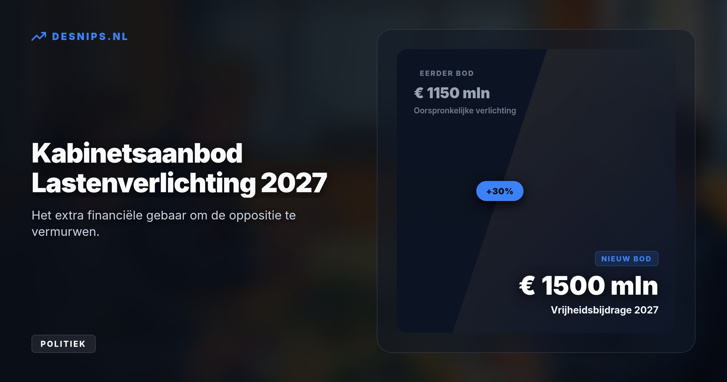 Om een impasse te voorkomen biedt de coalitie 350 miljoen extra korting en praat landbouwminister Van Essen mee met BBB over omstreden stikstofversoepelingen.