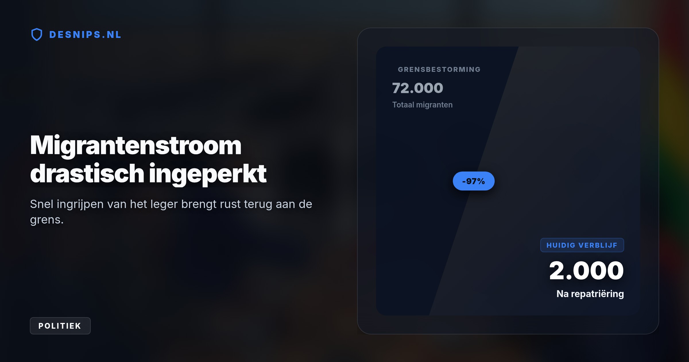Na een crisisberaad van drie uur streek Spanje de plooien glad met 26 EU-lidstaten. Het leger stuurde bijna alle 72.000 migranten terug, waardoor de dreigende grensblokkade is afgewend.