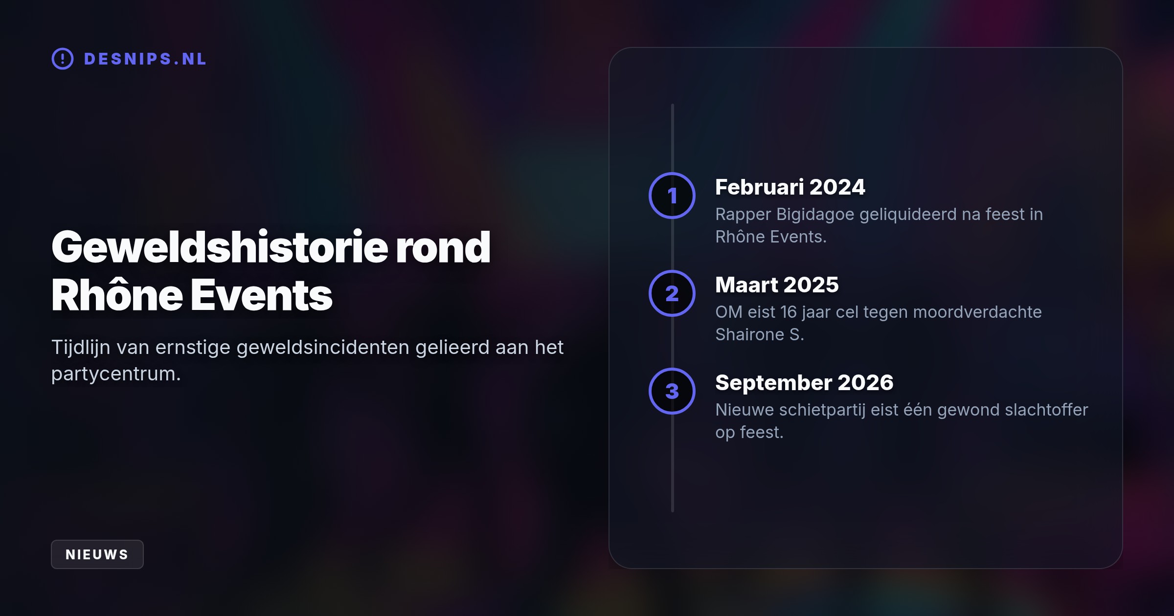 Vannacht rond 04:00 uur werd een man neergeschoten tijdens een feest aan de Rhôneweg. Terwijl het slachtoffer in het ziekenhuis ligt, zoekt de politie naar de voortvluchtige dader.