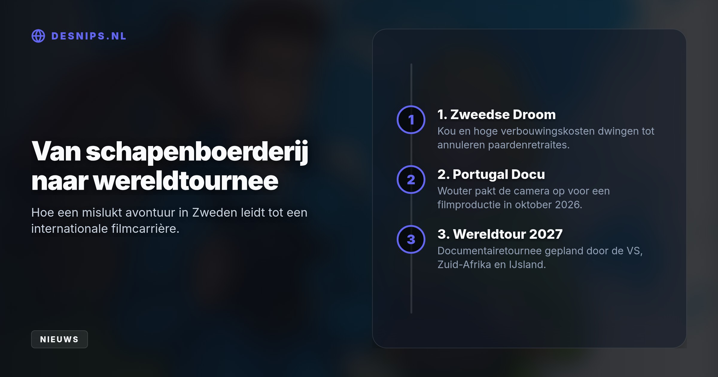 Hoge kosten en kou dwingen Wouter en Michelle tot een ommezwaai in Zweden. Ze schrappen de B&B-ontbijtjes en starten een filmreis naar Portugal.