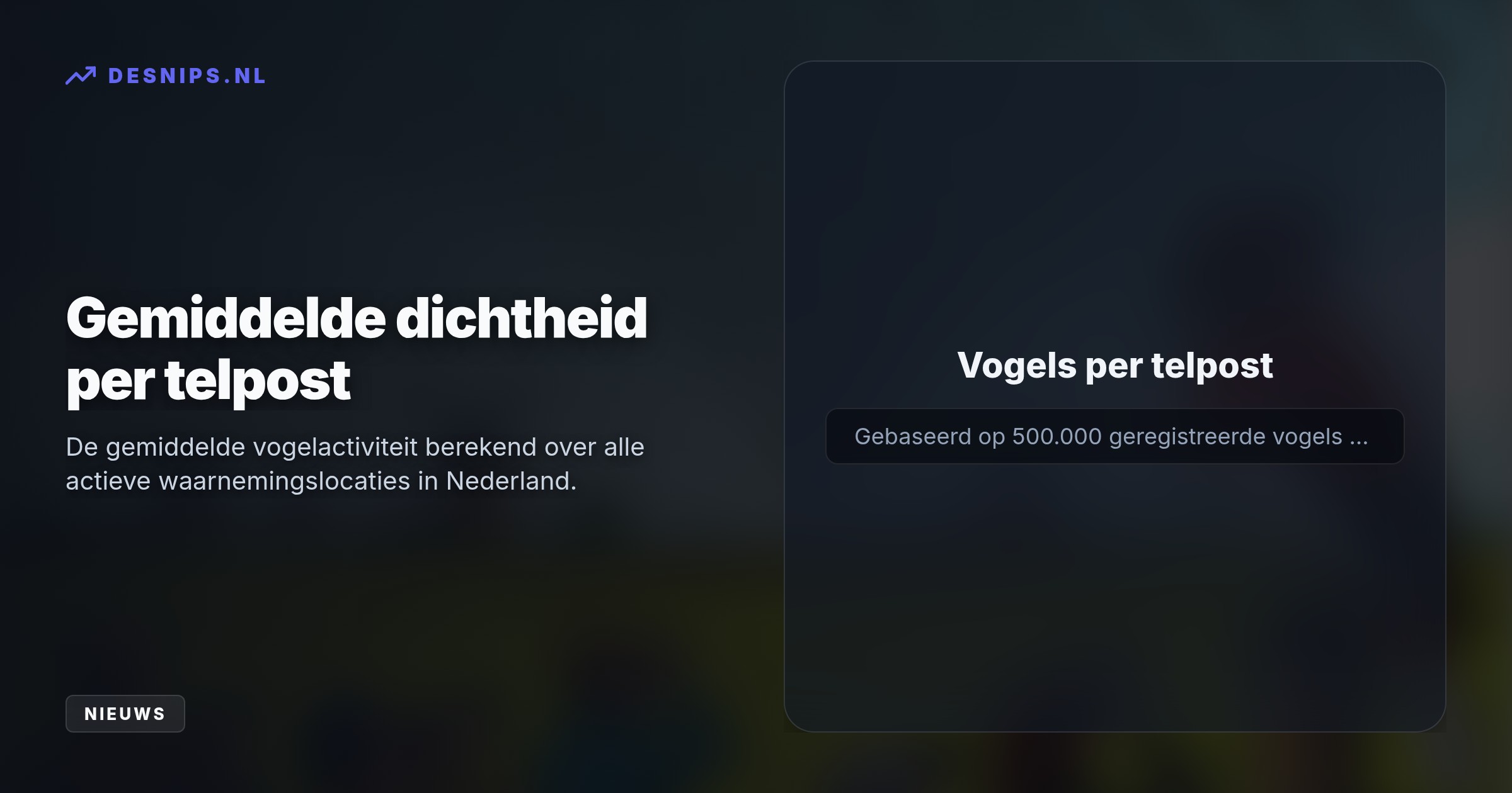 Een zwakke tegenwind dwong de ruim 500.000 vogels zaterdag extreem hoog te vliegen. Vogelaars op 126 posten telden desondanks 208 verschillende soorten, met als uniek hoogtepunt een notenkraker.