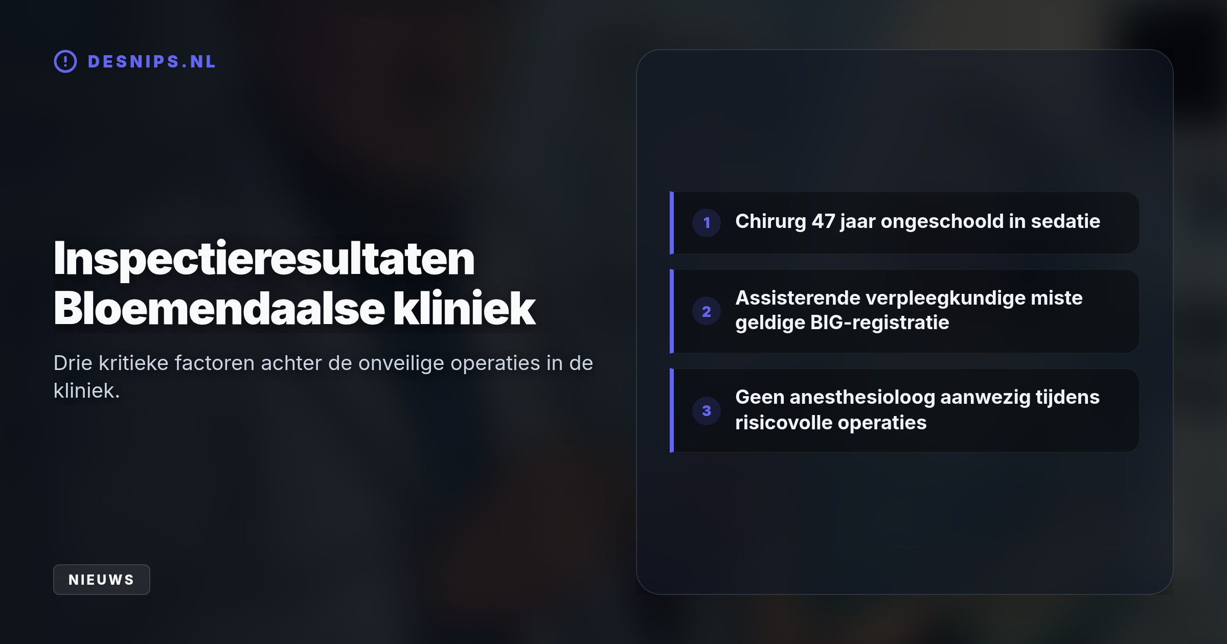 De tachtigjarige arts bezuinigde fors op patiëntveiligheid en vroeg contante betalingen. Ondanks ernstige verminkingen en waarschuwingen blijft hij ongestoord opereren.