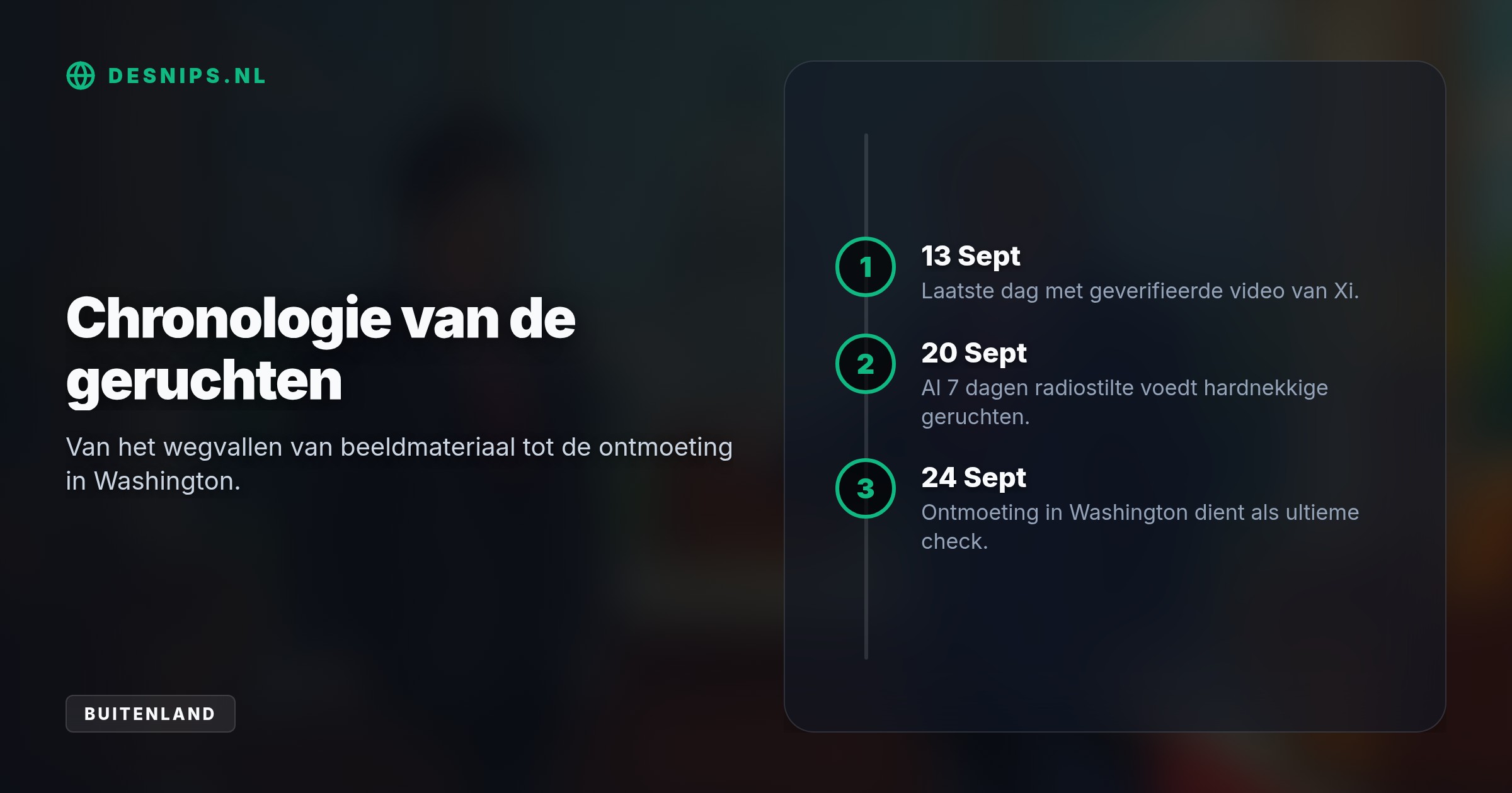 Na geruchten over een ziekenhuisopname dient de ontmoeting met Trump op donderdag als de ultieme gezondheidscheck voor de 73-jarige Chinese president.