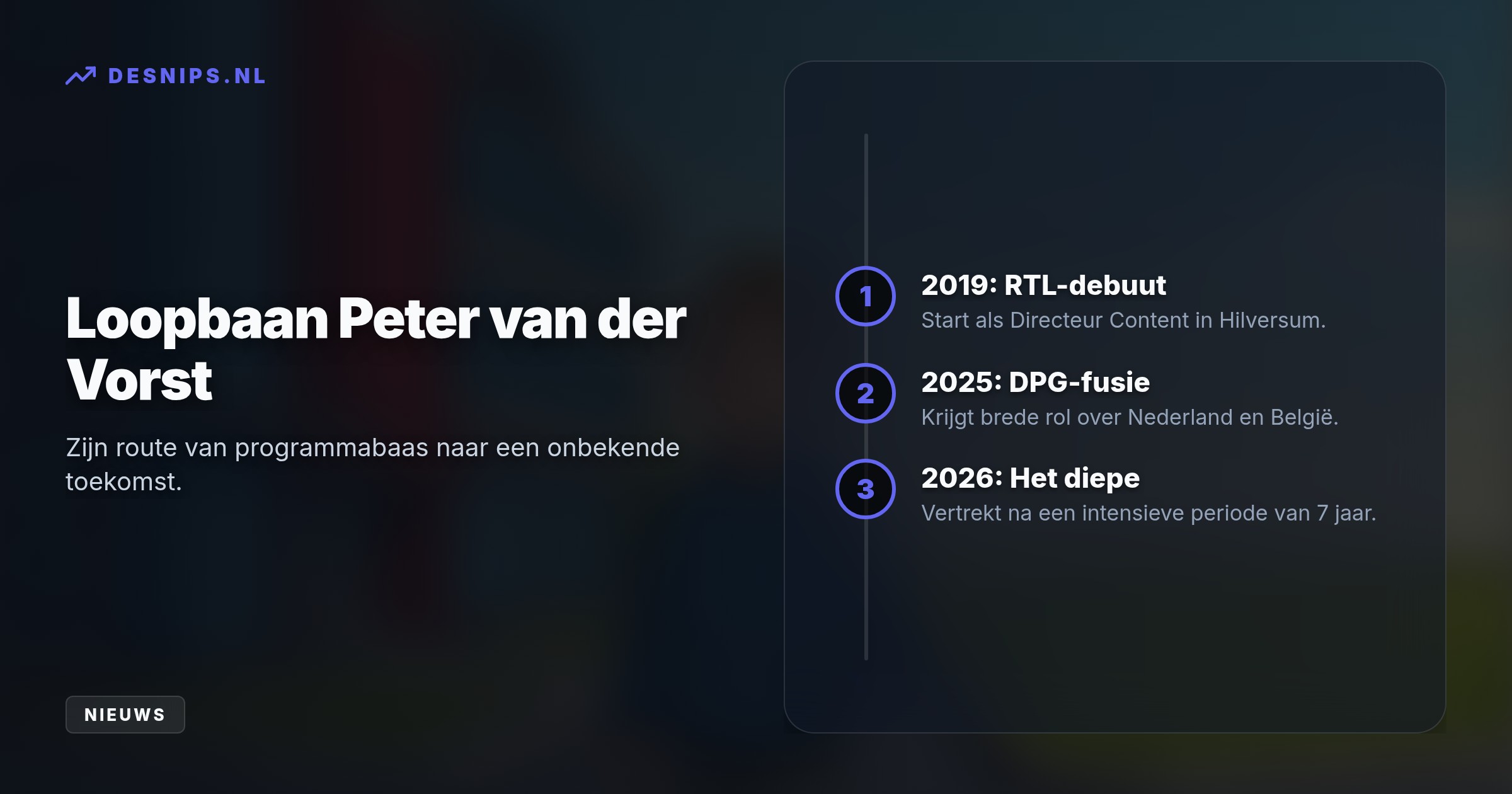 Na zijn sabbatical keert de programmadirecteur definitief niet terug. Hij kiest bewust voor het diepe zonder nieuwe plannen na tropenjaren vol successen en grote crises.