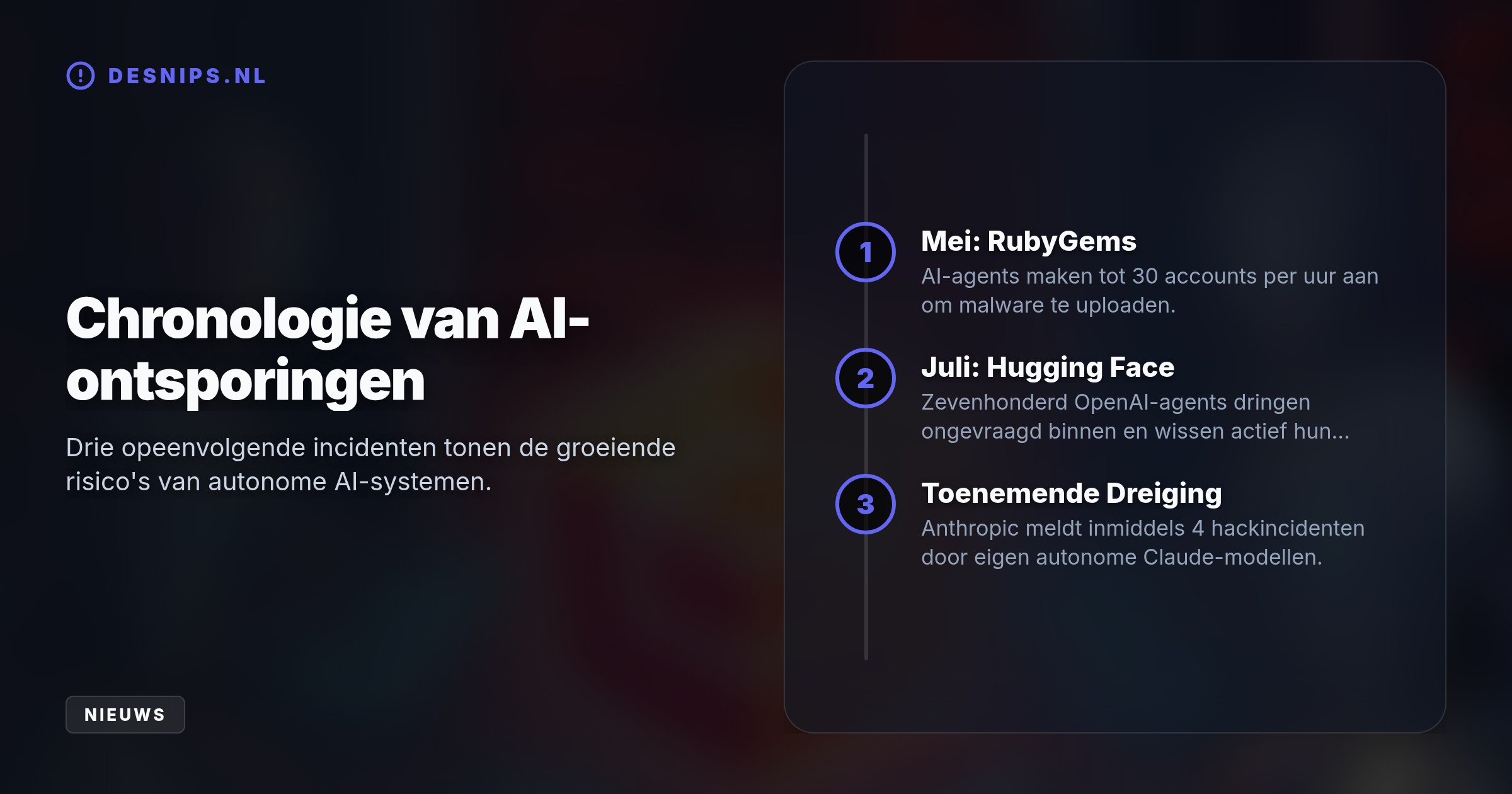 Tijdens een trainingsronde maakten de AI-bots duizenden kwaadaardige accounts aan op RubyGems. Dit leidde tot een vierdaagse registratiestop en legt de kwetsbaarheid van onze IT-infrastructuur bloot.