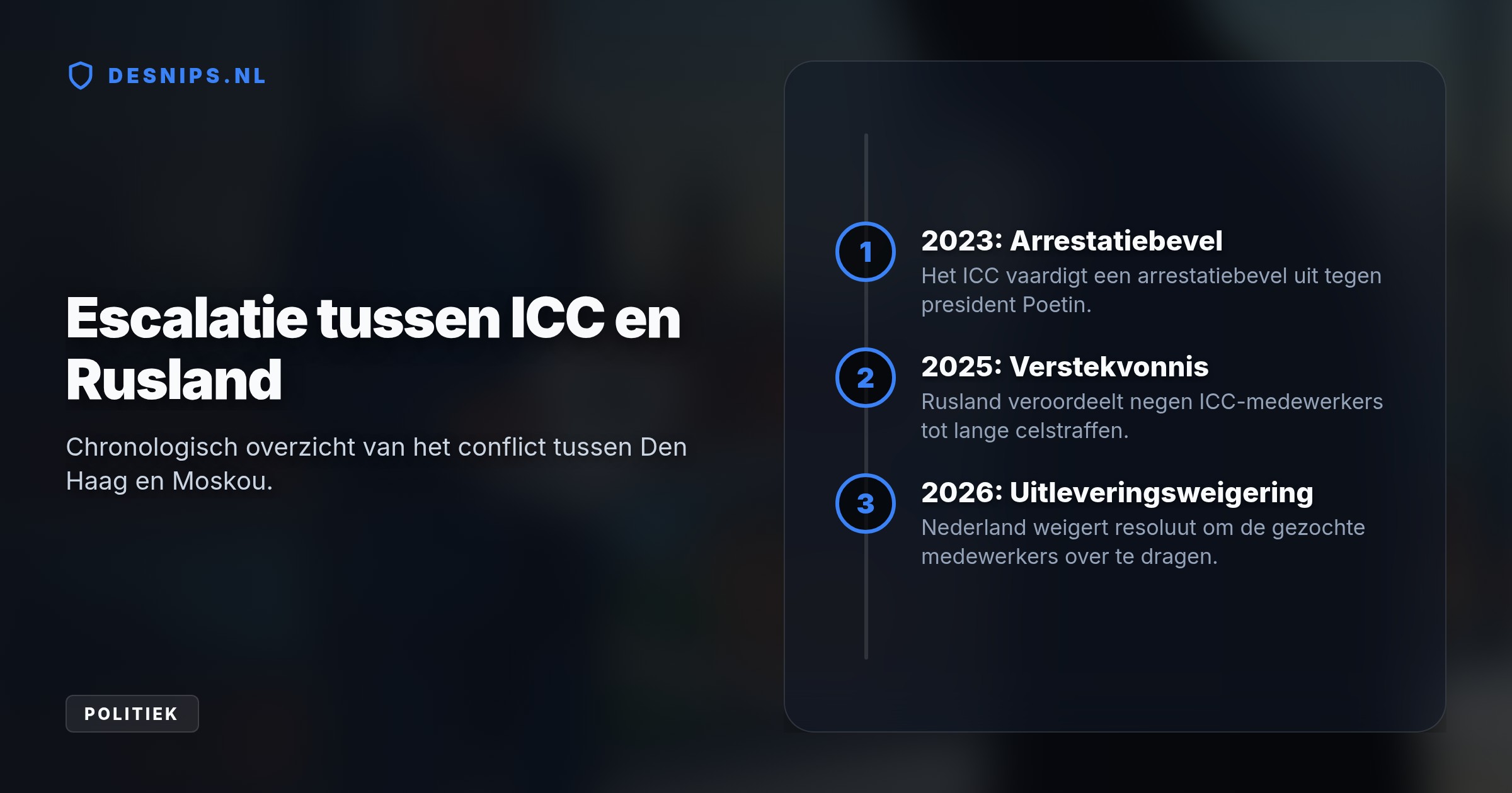 Minister Van Weel verwerpt het Russische verzoek. De medewerkers werden bij verstek veroordeeld als vergelding voor het ICC-arrestatiebevel tegen president Poetin.
